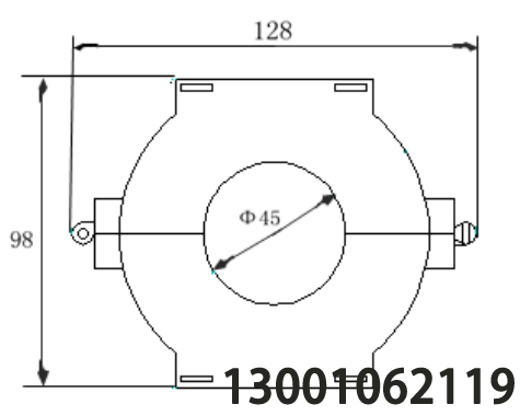  KCT4502 剩余电流互感器（可开合式）