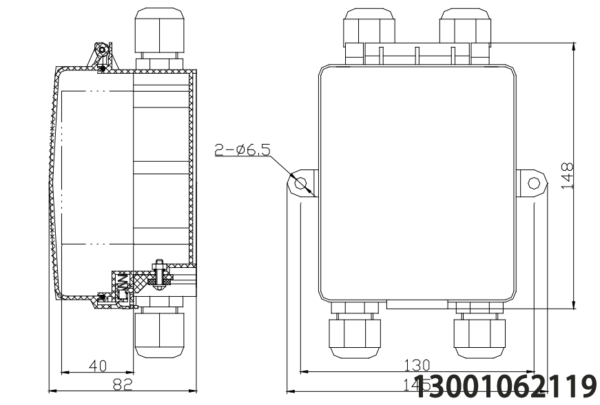 FHX-M1模块手报防水盒