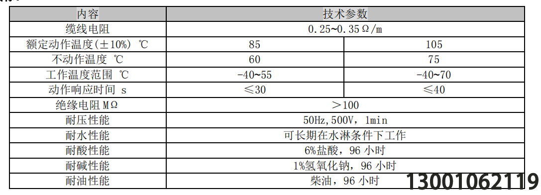 可恢复式缆式线型差定温火灾探测器