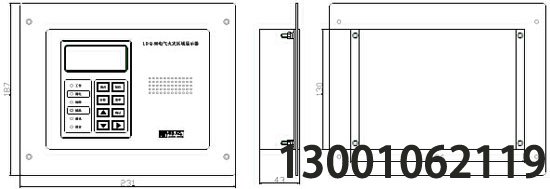 LDQ80电气火灾区域显示器