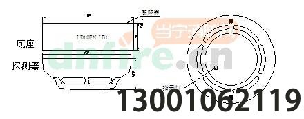 JTY-GM-LD3000EN（B）结构与安装尺寸图