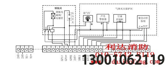 LD5500EN气体灭火控制盘接线