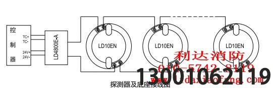 JTY-GM-LR3000EN防爆烟感接线示意图